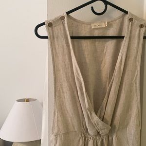 Linen jump suit